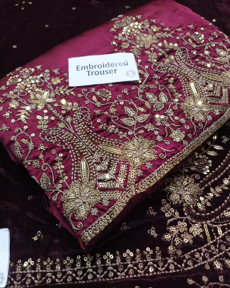Jazmin Embroidered Velvet Formal Collection - A060