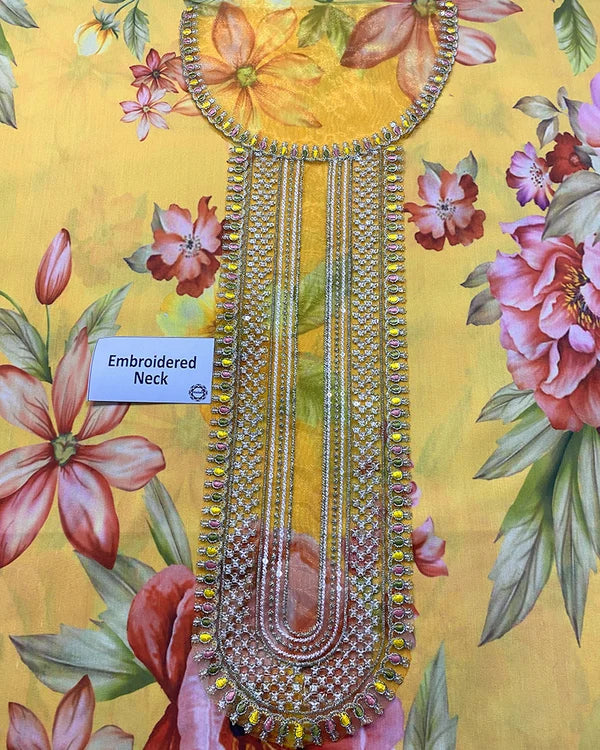 Baroque Digital Printed Swiss Lawn 3pc Dress -- A008