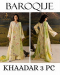 Baroque Khaddar Digital Printed 3 Piece Dress -A045