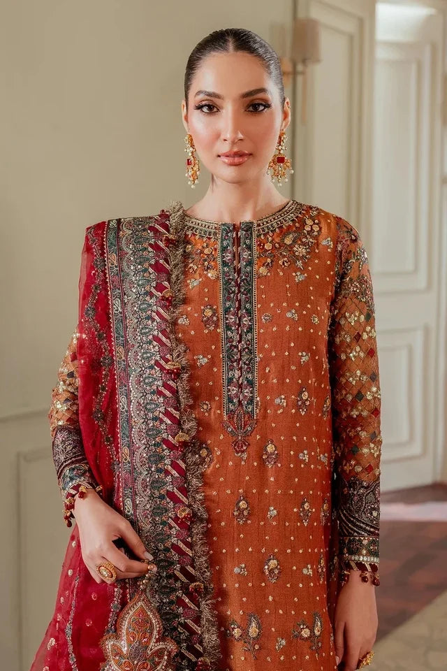Baroque khaddi Net 3 Piece - A044