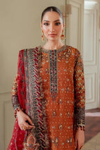 Baroque khaddi Net 3 Piece - A044