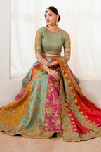 Baroque Silk Embroidered Maxi - A010