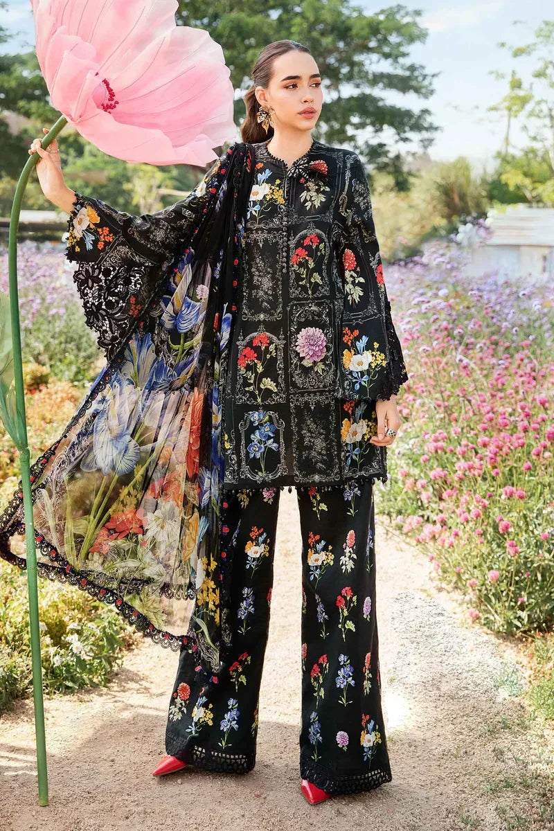 Maria B Lawn Digital Print 3 Piece Dress - A003