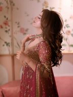 Haris Shakeel Chiffon Hand Embellished & Embrodiered Maxi - A027