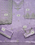 Zuri By Zainab Luxury Pret Formal Wedding Raw Silk Collection - NOOREZA - Lilic - A036