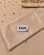 Vanya Luxury Pret Formal Wedding Raw Silk Collection - BEIGE GOLD - A034