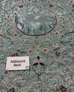 Haris Shakeel Shafaq Aqua – Luxury Addawork Shimmer Wedding Formal Collection
