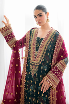 Baroque Embroidered Unstitched Chiffon 3 Piece Suit -A062