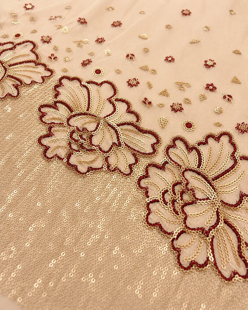Vanya Luxury Pret Formal Wedding Raw Silk Collection - BEIGE GOLD - A034