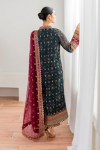 Baroque Embroidered Unstitched Chiffon 3 Piece Suit -A062