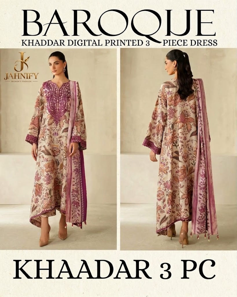 BAROQUE | KHAADAR | 3PC