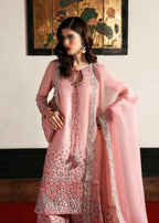 Hussain Rehar EVARA Raw Silk Embroidered 3 Piece Dress - A013