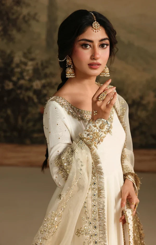 Maya Raw Silk Embroidered Maxi -A068