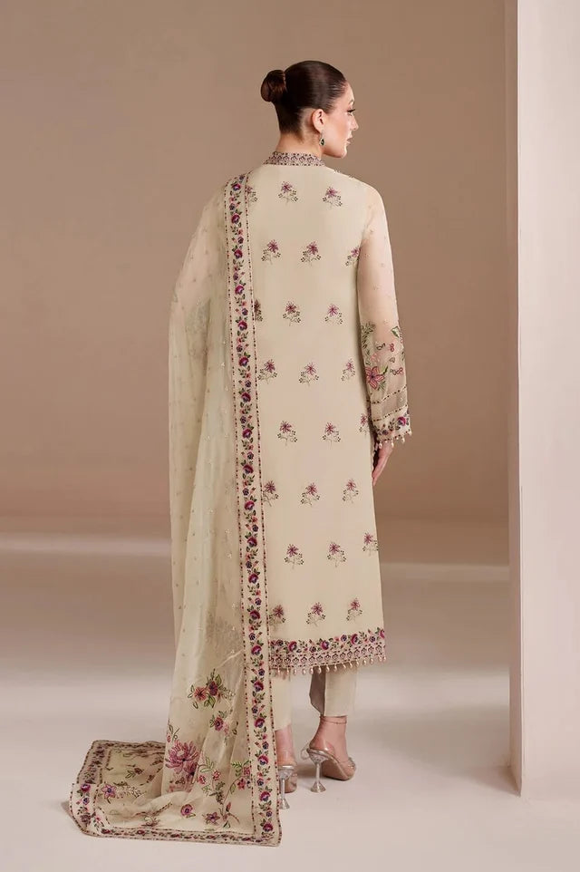 Alizeh Chiffon Embroidered 3 Piece Dress - A065