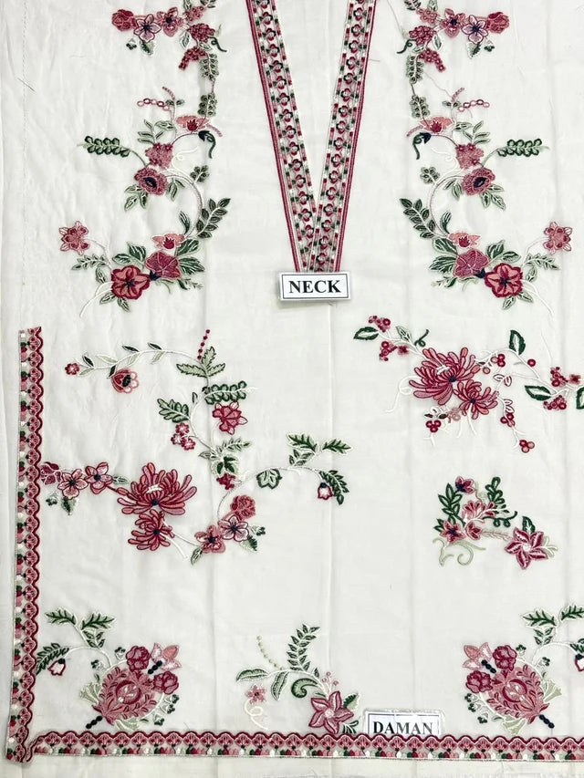 Alizeh Chiffon Embroidered 3 Piece Dress - A065