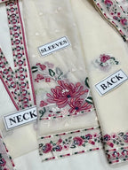 Alizeh Chiffon Embroidered 3 Piece Dress - A065