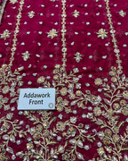 Haris Shakeel Chiffon Hand Embellished & Embrodiered Maxi - A027