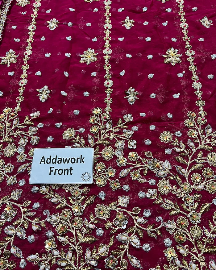 Haris Shakeel Chiffon Hand Embellished & Embrodiered Maxi - A027