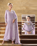 Zuri By Zainab Luxury Pret Formal Wedding Raw Silk Collection - NOOREZA - Lilic - A036