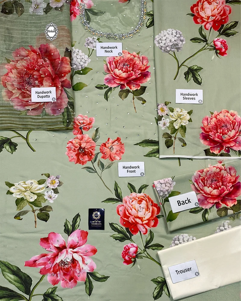 Lulusar Digital Printed Swiss Lawn Collection - PISTA -A028