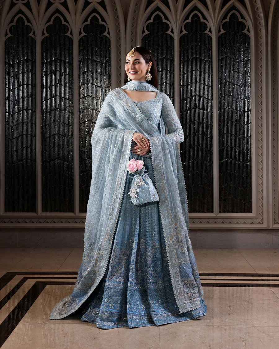 Faiza Saqlain MIYAH Net Hand Embellished & Embrodiered Maxi - A032